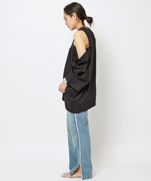 AP STUDIO（エーピーストゥディオ）の「【GAUCHERE/ゴシェール】asymmetry Tシャツ（Tシャツ/カットソー・レディース・ブラック・FREE）」の15枚目の写真