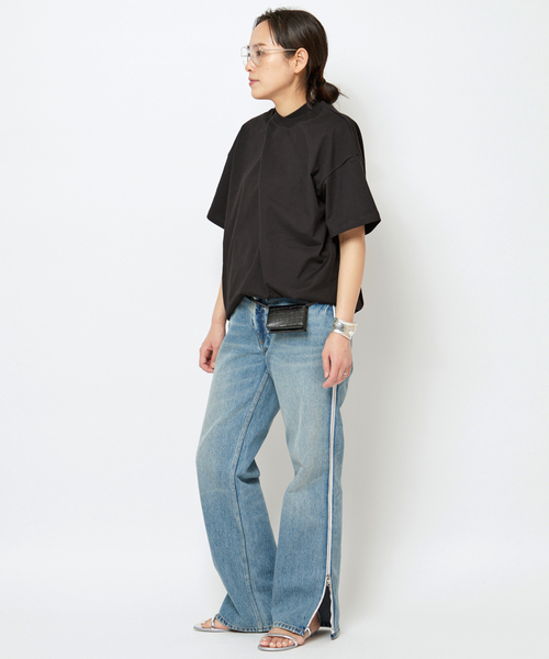 AP STUDIO（エーピーストゥディオ）の「【GAUCHERE/ゴシェール】asymmetry Tシャツ（Tシャツ/カットソー・レディース・ブラック・FREE）」の3枚目の写真