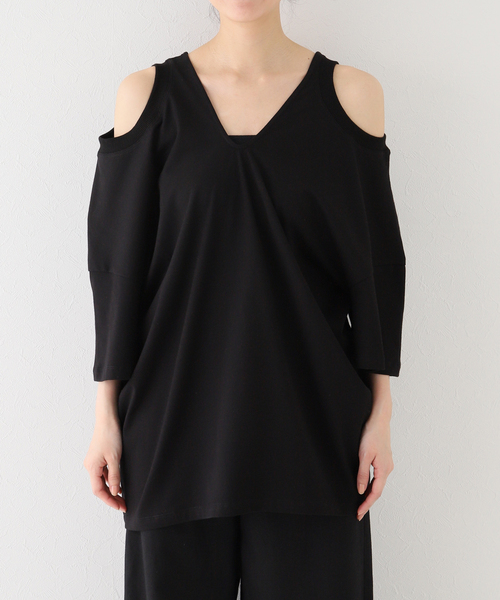 AP STUDIO（エーピーストゥディオ）の「【GAUCHERE/ゴシェール】asymmetry Tシャツ（Tシャツ/カットソー・レディース・ブラック・FREE）」の16枚目の写真