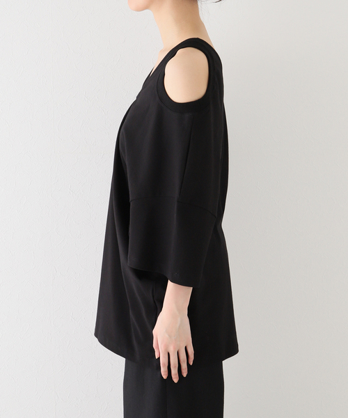 AP STUDIO（エーピーストゥディオ）の「【GAUCHERE/ゴシェール】asymmetry Tシャツ（Tシャツ/カットソー・レディース・ブラック・FREE）」の22枚目の写真