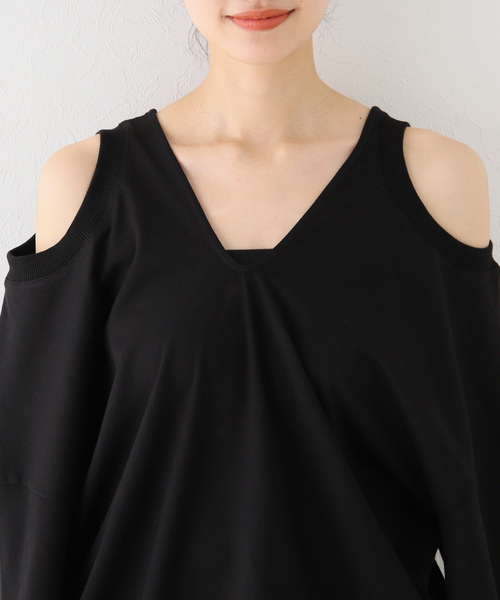 AP STUDIO（エーピーストゥディオ）の「【GAUCHERE/ゴシェール】asymmetry Tシャツ（Tシャツ/カットソー・レディース・ブラック・FREE）」の14枚目の写真