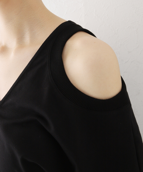 AP STUDIO（エーピーストゥディオ）の「【GAUCHERE/ゴシェール】asymmetry Tシャツ（Tシャツ/カットソー・レディース・ブラック・FREE）」の12枚目の写真
