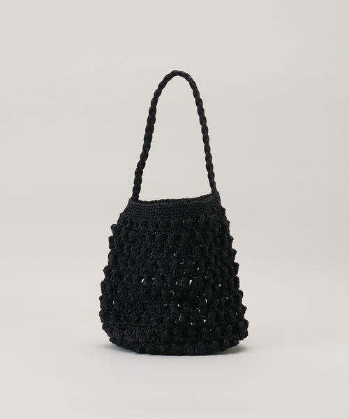 La TOTALITE(ラトータリテ)の「【BAGMATI/バグマティ】クロシェBAG(トートバッグ・レディース・ブラック/ガンメタ・FREE)」の9枚目の写真