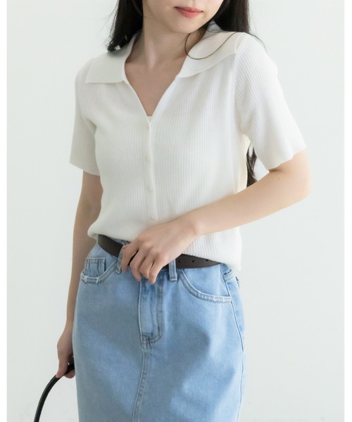 ALAND（エーランド）の「3.3 Field Trip／カラーカーディガン 2965194（カーディガン/ボレロ・レディース・グレー/アイボリー/ライトブルー・FREE）」の2枚目の写真