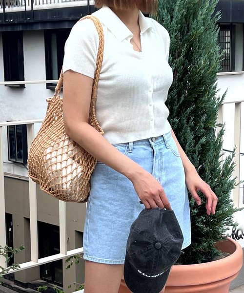 ALAND（エーランド）の「3.3 Field Trip／カラーカーディガン 2965194（カーディガン/ボレロ・レディース・グレー/アイボリー/ライトブルー・FREE）」の7枚目の写真