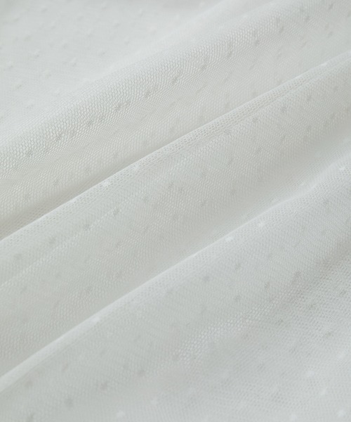 VIS（ビス）の「【前後2WAY】ミニドットチュールキャミワンピース（ワンピース・レディース・ブラック/ホワイト・FREE）」の13枚目の写真