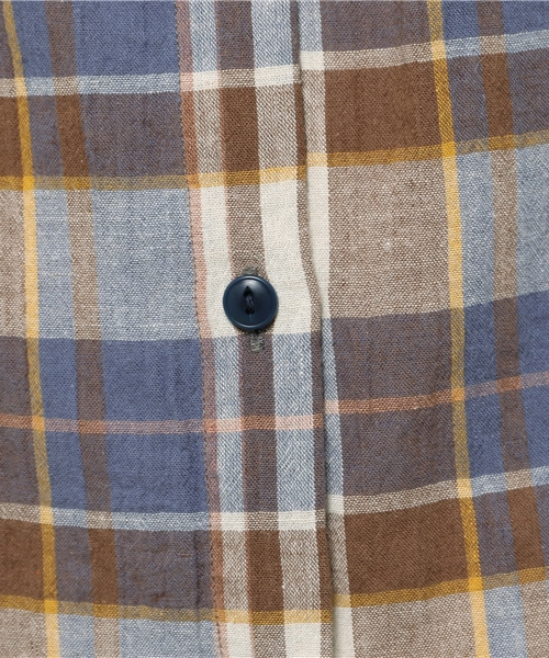 SOFFITTO（ソフィット）の「Soffitto /  先染めチェック　ベーシックシャツ（シャツ/ブラウス・レディース・ブラウン系その他/レッド系その他・FREE）」の3枚目の写真