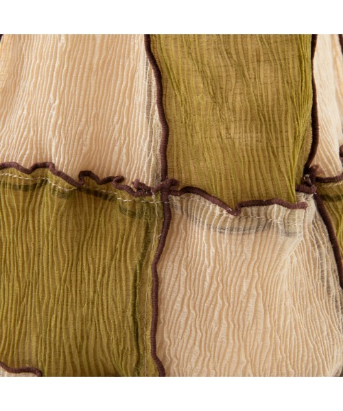 CONTROL FREAK / CTFK（コントロールフリーク）の「CONTROL FREAK(コントロールフリーク)シアーパッチメロウショッパー（トートバッグ・レディース・ベージュ/グリーン・FREE）」の12枚目の写真