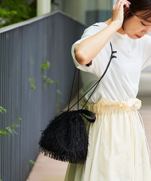 OUTDOOR PRODUCTS(アウトドアプロダクツ)の「OUTDOOR PRODUCTS × Firsthand/アウトドアプロダクツ 別注ブライトフリンジキンチャク(ショルダーバッグ・レディース・オフホワイト/ブラック/グレー・FREE)」の14枚目の写真