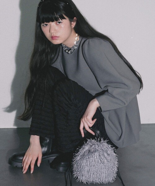 OUTDOOR PRODUCTS(アウトドアプロダクツ)の「OUTDOOR PRODUCTS × Firsthand/アウトドアプロダクツ 別注ブライトフリンジキンチャク(ショルダーバッグ・レディース・オフホワイト/ブラック/グレー・FREE)」の19枚目の写真