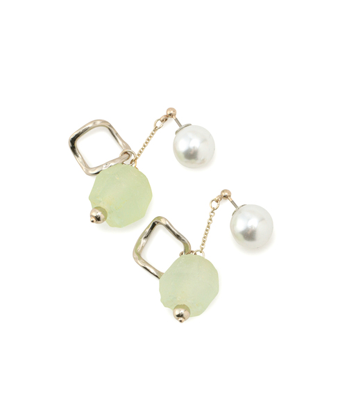 ROPE' PICNIC(ロペピクニック)の「Recycle glass パールキャッチチェーンピアス(ピアス(両耳用)・レディース・イエロー系その他/ブルー系その他4・FREE)」の3枚目の写真