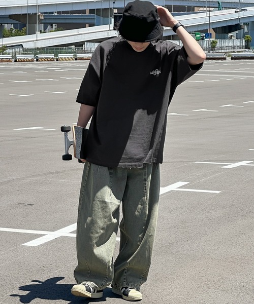 kutir(クティール)の「オーバーサイズサークルロゴTシャツ(Tシャツ/カットソー・メンズ・ブラック/オフホワイト・MEDIUM/LARGE)」の10枚目の写真