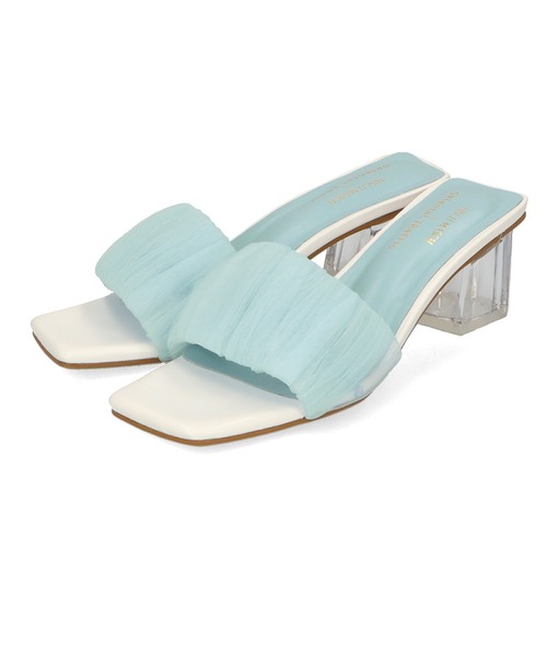 MISCH MASCH(ミッシュマッシュ)の「チュールクリアヒールサンダル/MO32201(サンダル・レディース・ベージュ/ブルー・L/M/S)」の8枚目の写真