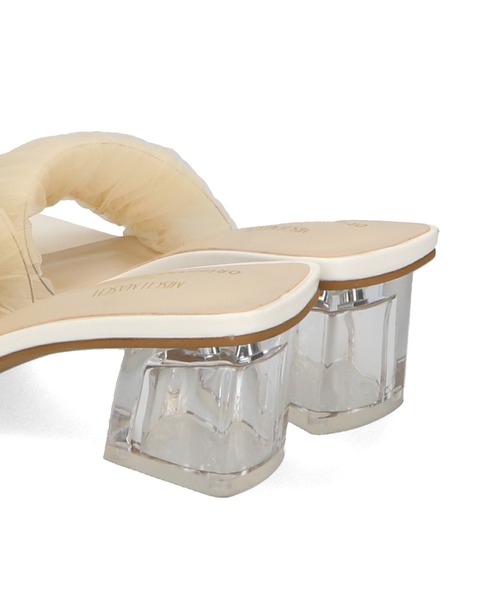 MISCH MASCH(ミッシュマッシュ)の「チュールクリアヒールサンダル/MO32201(サンダル・レディース・ベージュ/ブルー・L/M/S)」の12枚目の写真