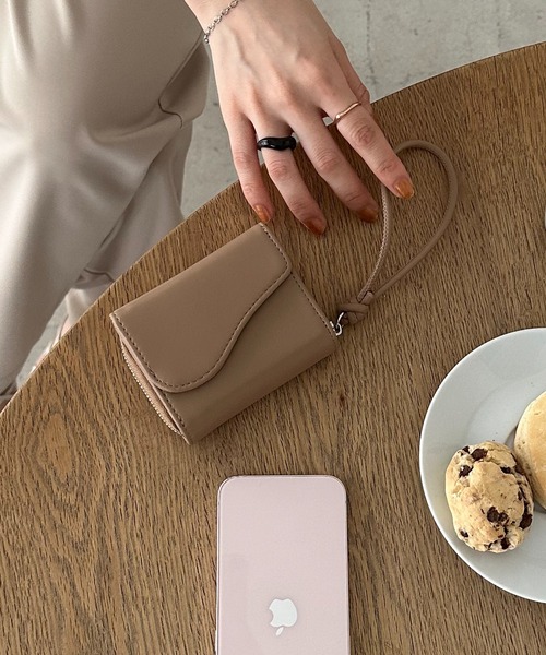 DISCOAT（ディスコート）の「ニュアンスフラップウォレット（財布・レディース・ミント/オレンジ/ブラック/ベージュ/クリーム/パープル・FREE）」の3枚目の写真