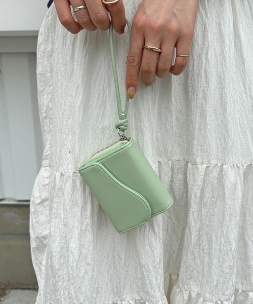 DISCOAT（ディスコート）の「ニュアンスフラップウォレット（財布・レディース・ミント/オレンジ/ブラック/ベージュ/クリーム/パープル・FREE）」の10枚目の写真