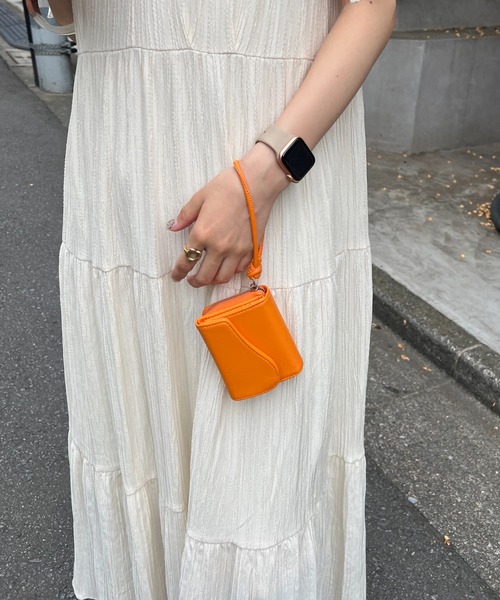 DISCOAT（ディスコート）の「ニュアンスフラップウォレット（財布・レディース・ミント/オレンジ/ブラック/ベージュ/クリーム/パープル・FREE）」の16枚目の写真