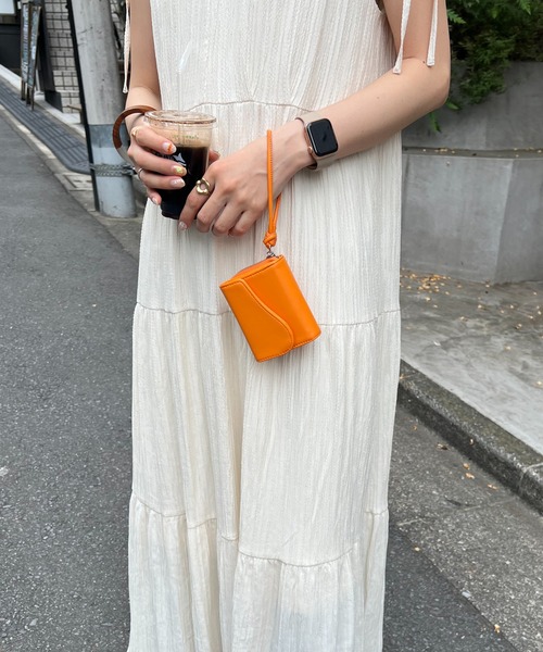 DISCOAT（ディスコート）の「ニュアンスフラップウォレット（財布・レディース・ミント/オレンジ/ブラック/ベージュ/クリーム/パープル・FREE）」の17枚目の写真