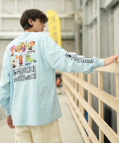 TOY MACHINE(トイ マシーン)の「【ムラサキスポーツ限定】TOY MACHINE/トイマシーン 長袖Tシャツ バックプリント ワイドシルエット コラボアイテム MTMFDLT4(Tシャツ/カットソー・メンズ・ホワイト/ライトブルー/ブラック・XL/L/M)」の1枚目の写真