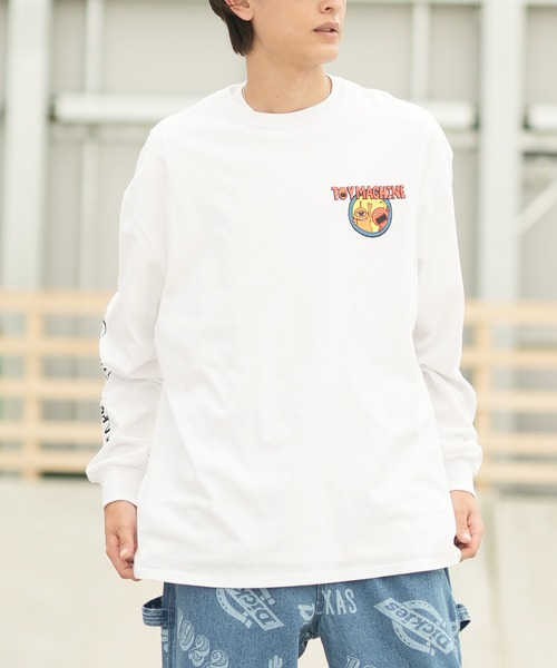 TOY MACHINE(トイ マシーン)の「【ムラサキスポーツ限定】TOY MACHINE/トイマシーン 長袖Tシャツ バックプリント ワイドシルエット コラボアイテム MTMFDLT4(Tシャツ/カットソー・メンズ・ホワイト/ライトブルー/ブラック・XL/L/M)」の13枚目の写真