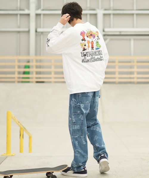 TOY MACHINE(トイ マシーン)の「【ムラサキスポーツ限定】TOY MACHINE/トイマシーン 長袖Tシャツ バックプリント ワイドシルエット コラボアイテム MTMFDLT4(Tシャツ/カットソー・メンズ・ホワイト/ライトブルー/ブラック・XL/L/M)」の19枚目の写真