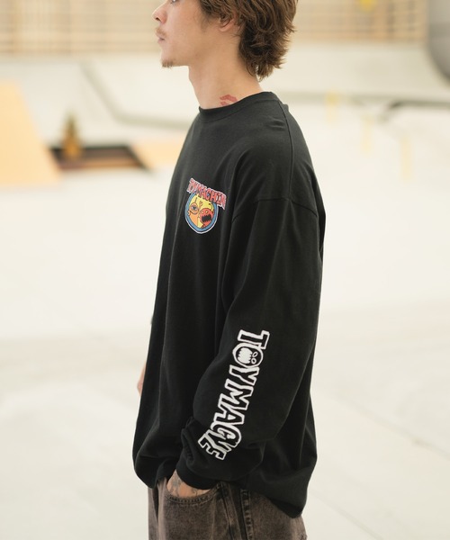 TOY MACHINE(トイ マシーン)の「【ムラサキスポーツ限定】TOY MACHINE/トイマシーン 長袖Tシャツ バックプリント ワイドシルエット コラボアイテム MTMFDLT4(Tシャツ/カットソー・メンズ・ホワイト/ライトブルー/ブラック・XL/L/M)」の22枚目の写真