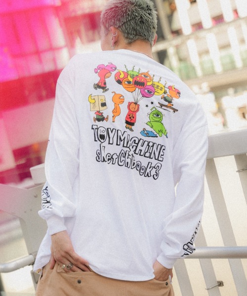 TOY MACHINE(トイ マシーン)の「【ムラサキスポーツ限定】TOY MACHINE/トイマシーン 長袖Tシャツ バックプリント ワイドシルエット コラボアイテム MTMFDLT4(Tシャツ/カットソー・メンズ・ホワイト/ライトブルー/ブラック・XL/L/M)」の6枚目の写真