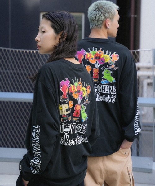 TOY MACHINE(トイ マシーン)の「【ムラサキスポーツ限定】TOY MACHINE/トイマシーン 長袖Tシャツ バックプリント ワイドシルエット コラボアイテム MTMFDLT4(Tシャツ/カットソー・メンズ・ホワイト/ライトブルー/ブラック・XL/L/M)」の9枚目の写真