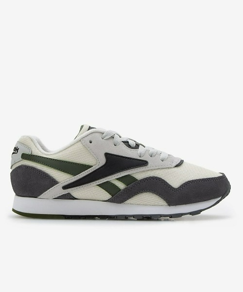 Reebok(リーボック)の「クラシック ナイロン プラス / CL NYLON PLUS(スニーカー・メンズ・グレー/ブラック・24.5cm/27.5cm/26.0cm/28.0cm/23.5cm/23.0cm/30.0cm/27.0cm/25.0cm/24.0cm/26.5cm/25.5cm/28.5cm/29.0cm)」の1枚目の写真