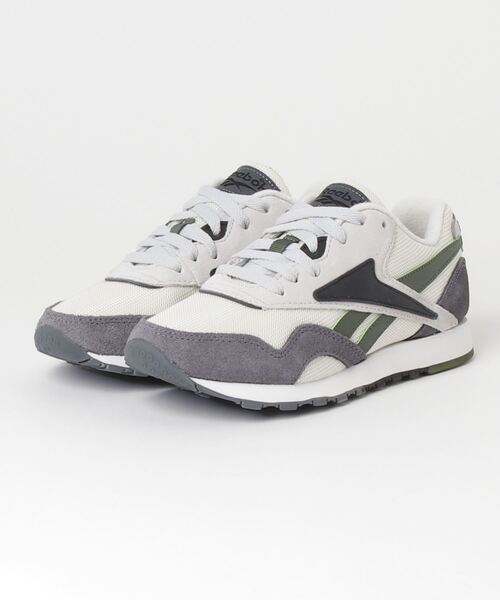 Reebok(リーボック)の「クラシック ナイロン プラス / CL NYLON PLUS(スニーカー・メンズ・グレー/ブラック・24.5cm/27.5cm/26.0cm/28.0cm/23.5cm/23.0cm/30.0cm/27.0cm/25.0cm/24.0cm/26.5cm/25.5cm/28.5cm/29.0cm)」の3枚目の写真