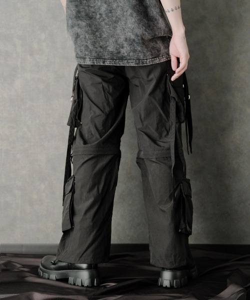 G.O.C（ジーオーシー）の「ギミック イージー テクノ パンツ（カーゴパンツ・メンズ・ブラック/ホワイト・LARGE/MEDIUM）」の17枚目の写真