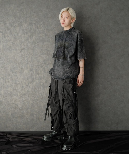 G.O.C（ジーオーシー）の「ギミック イージー テクノ パンツ（カーゴパンツ・メンズ・ブラック/ホワイト・LARGE/MEDIUM）」の19枚目の写真