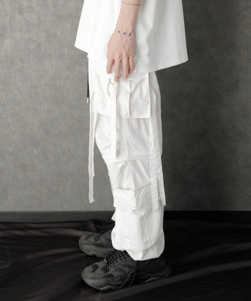 G.O.C（ジーオーシー）の「ギミック イージー テクノ パンツ（カーゴパンツ・メンズ・ブラック/ホワイト・LARGE/MEDIUM）」の21枚目の写真