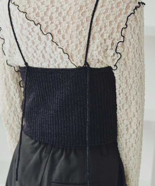 ROSE BUD（ローズバッド）の「モールニットビスチェ（その他トップス