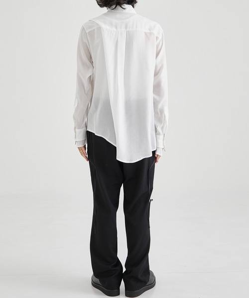 美品 sulvam サルバム シャツ カットオフ 変形 モード シャツ ブラック 美品 sulvam サルバム シャツ カットオフ 変形 モード シャツ