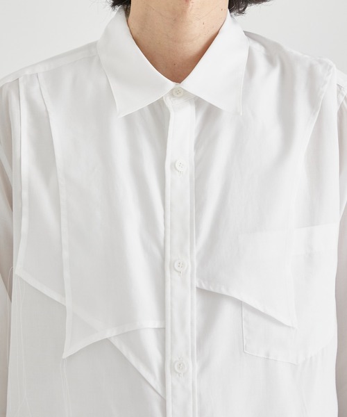 sulvam / サルバム】ASYMMETRY BUZAM SHIRT/アシンメトリー