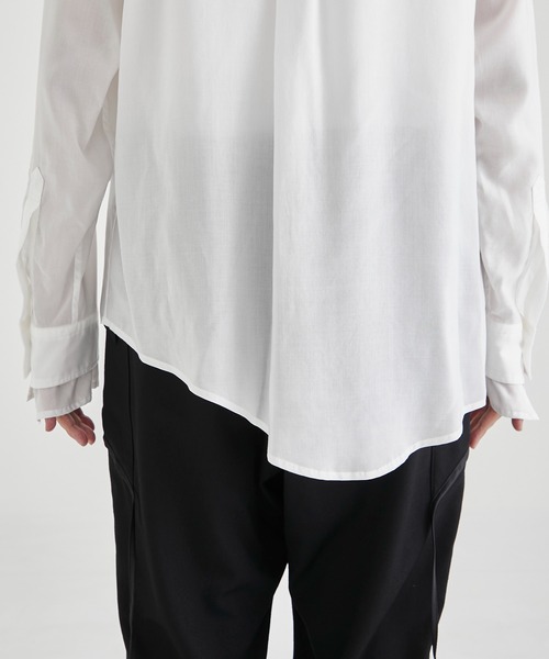 sulvam / サルバム】ASYMMETRY BUZAM SHIRT/アシンメトリー