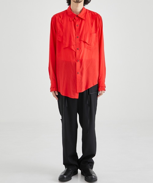 sulvam / サルバム】ASYMMETRY BUZAM SHIRT/アシンメトリー