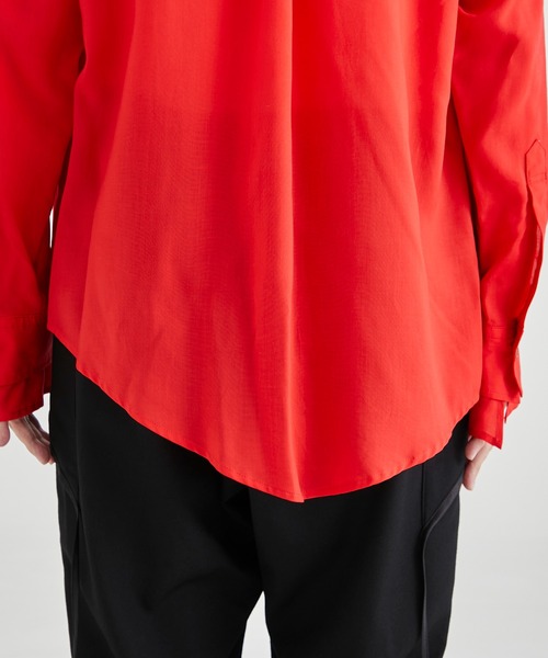 sulvam(サルバム)の「【sulvam / サルバム】ASYMMETRY BUZAM SHIRT/アシンメトリーブザンシャツ(シャツ/ブラウス・メンズ・ホワイト/レッド・S/M)」の9枚目の写真