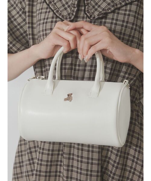 merry jenny（メリージェニー）の「bear刺繍ショルダーbag（ハンドバッグ・レディース・アイボリー/ブラック・FREE）」の17枚目の写真