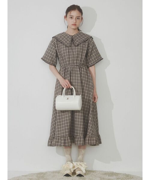 merry jenny（メリージェニー）の「bear刺繍ショルダーbag（ハンドバッグ・レディース・アイボリー/ブラック・FREE）」の10枚目の写真