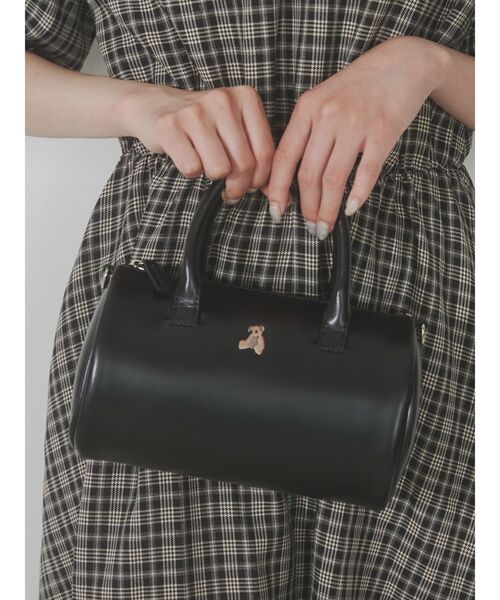 merry jenny（メリージェニー）の「bear刺繍ショルダーbag（ハンドバッグ・レディース・アイボリー/ブラック・FREE）」の11枚目の写真