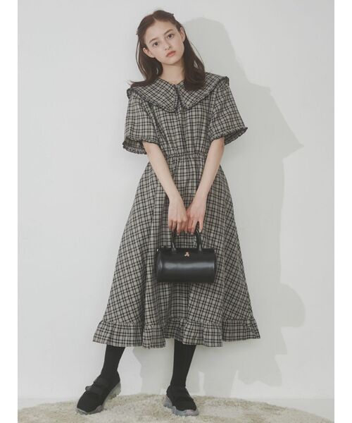 merry jenny（メリージェニー）の「bear刺繍ショルダーbag（ハンドバッグ・レディース・アイボリー/ブラック・FREE）」の8枚目の写真