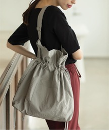 ◆【軽量／A4収納可能】ドローストリングワンショルダー