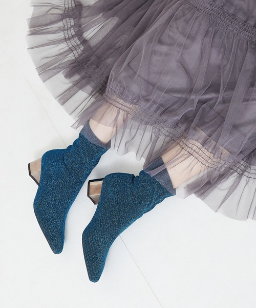 【セール】ラメニットブーツ 31415（ブーツ）｜ORiental TRaffic（オリエンタルトラフィック）