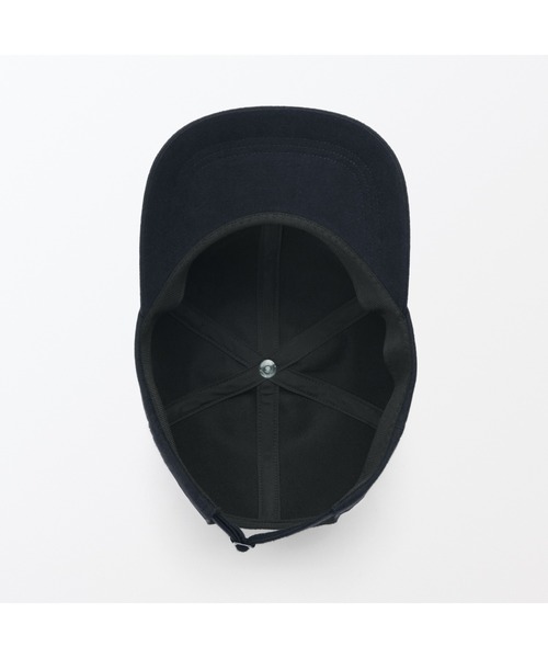 無印良品（ムジルシリョウヒン）の「起毛フランネル　キャップ（キャップ・レディース・ブルー系1/キャメル/ベージュ系1/グレー系その他3/ブラック/ブラウン系2・55-59cm）」の7枚目の写真