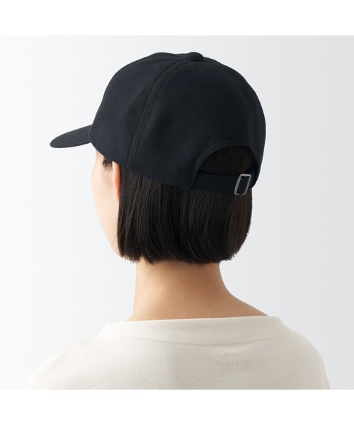 無印良品（ムジルシリョウヒン）の「起毛フランネル　キャップ（キャップ・レディース・ブルー系1/キャメル/ベージュ系1/グレー系その他3/ブラック/ブラウン系2・55-59cm）」の11枚目の写真