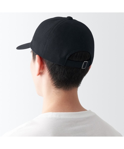 無印良品（ムジルシリョウヒン）の「起毛フランネル　キャップ（キャップ・レディース・ブルー系1/キャメル/ベージュ系1/グレー系その他3/ブラック/ブラウン系2・55-59cm）」の12枚目の写真