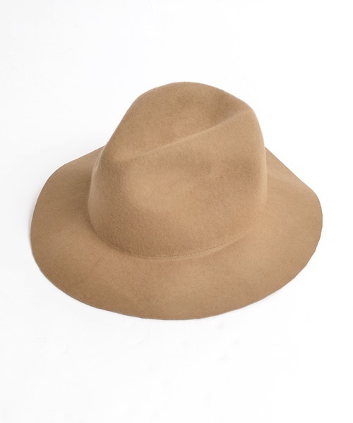 Khaju（カージュ）の「Khaju:フェルトハット②□（ハット・レディース・チャコールグレー/キャメル/ブラック・ONE SIZE）」の7枚目の写真