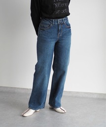 ローライズデニムストレートパンツ